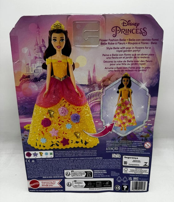 Disney Princess Flower Fashion Belle Doll with 20 Charms SEE DETAILS