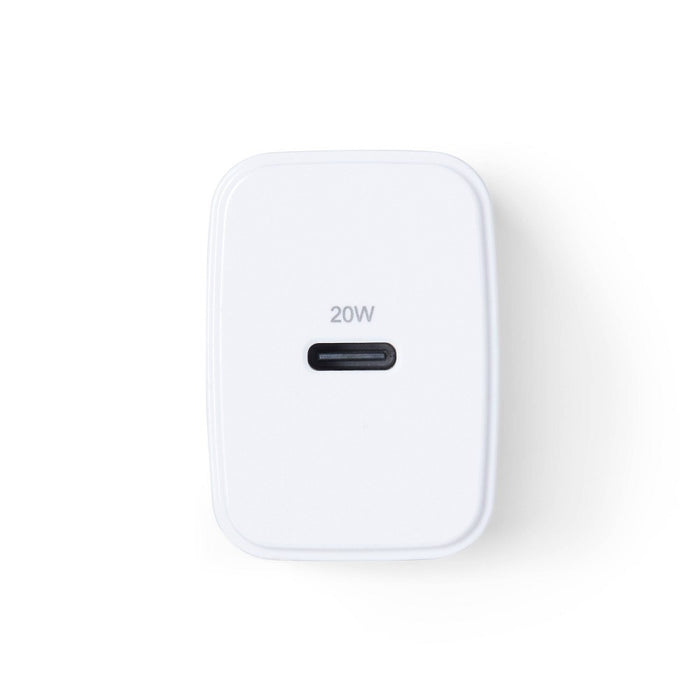 Single Port 20W USB-C Wall Charger - dealworthy White