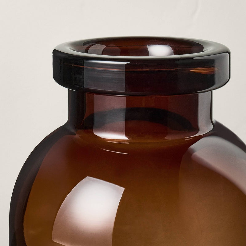 14" Tinted Glass Jug Vase Amber - Hearth & Hand with Magnolia