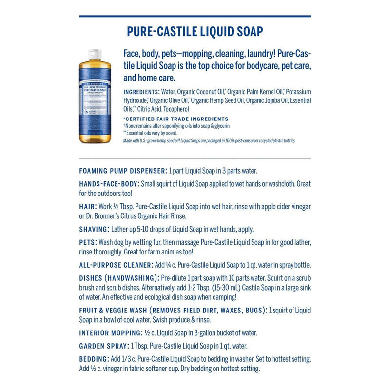 Dr. Bronner's Lavender Pure Castile Soap Refill Carton - 32oz