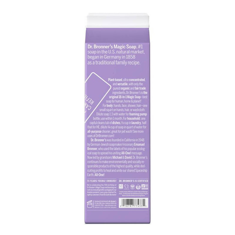 Dr. Bronner's Lavender Pure Castile Soap Refill Carton - 32oz