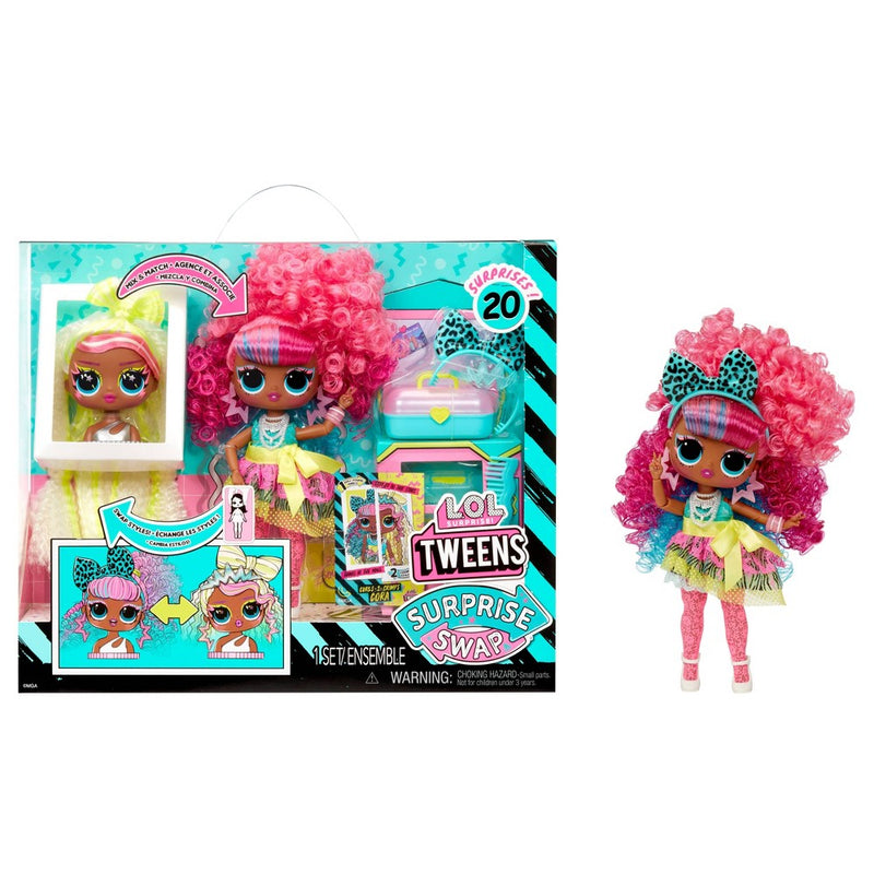 L.O.L. Surprise! Tweens Surprise Swap Curls-2-Crimps Cora Fashion Doll