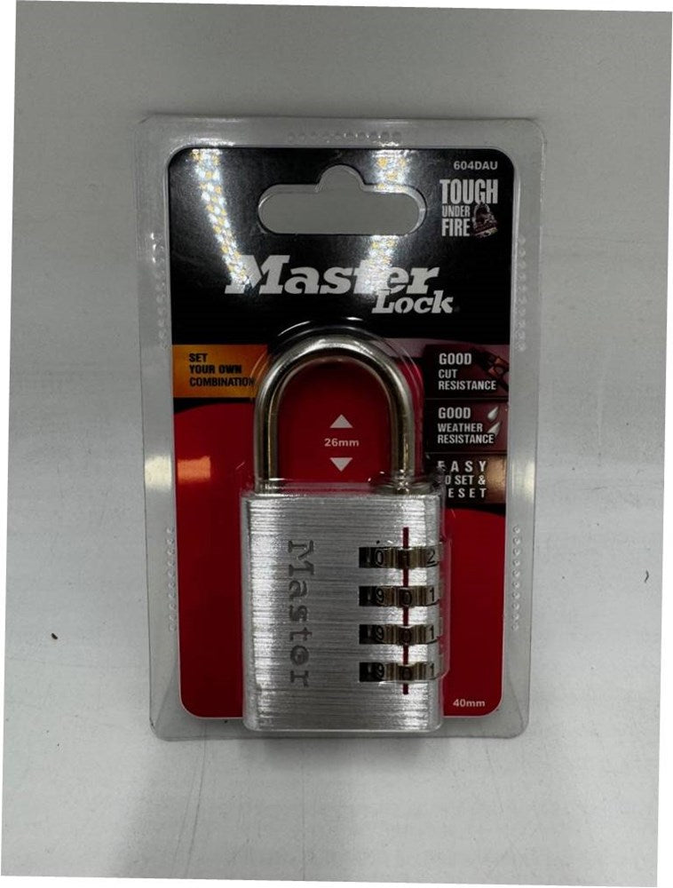 Master Lock 604EURD 4-Digit Combination Padlock
