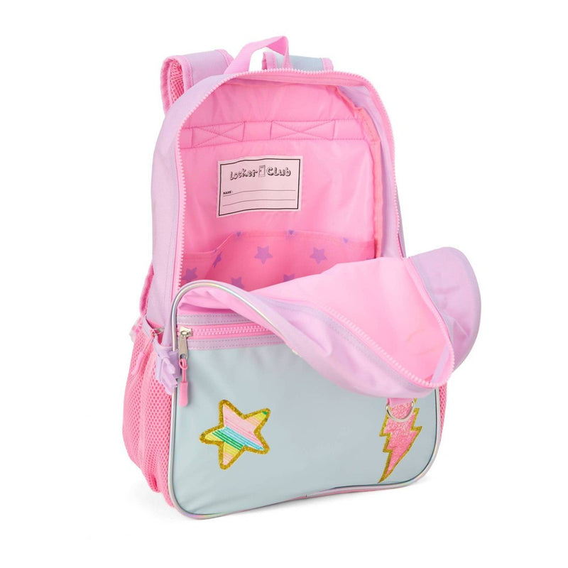 Locker Club Kids' 17" Backpack with Headphone Set - Terry Patches