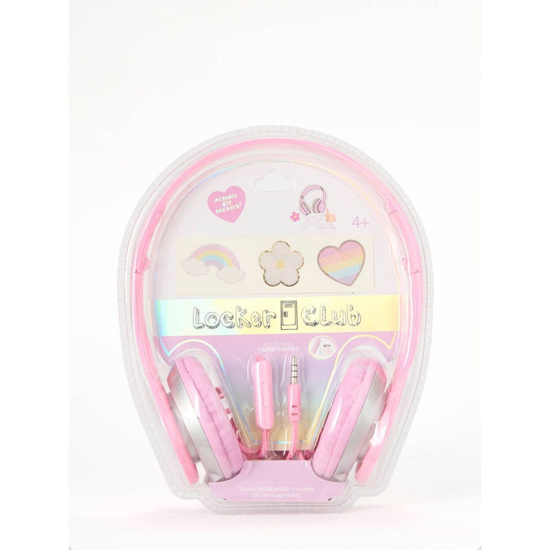 Locker Club Kids' 17" Backpack with Headphone Set - Terry Patches
