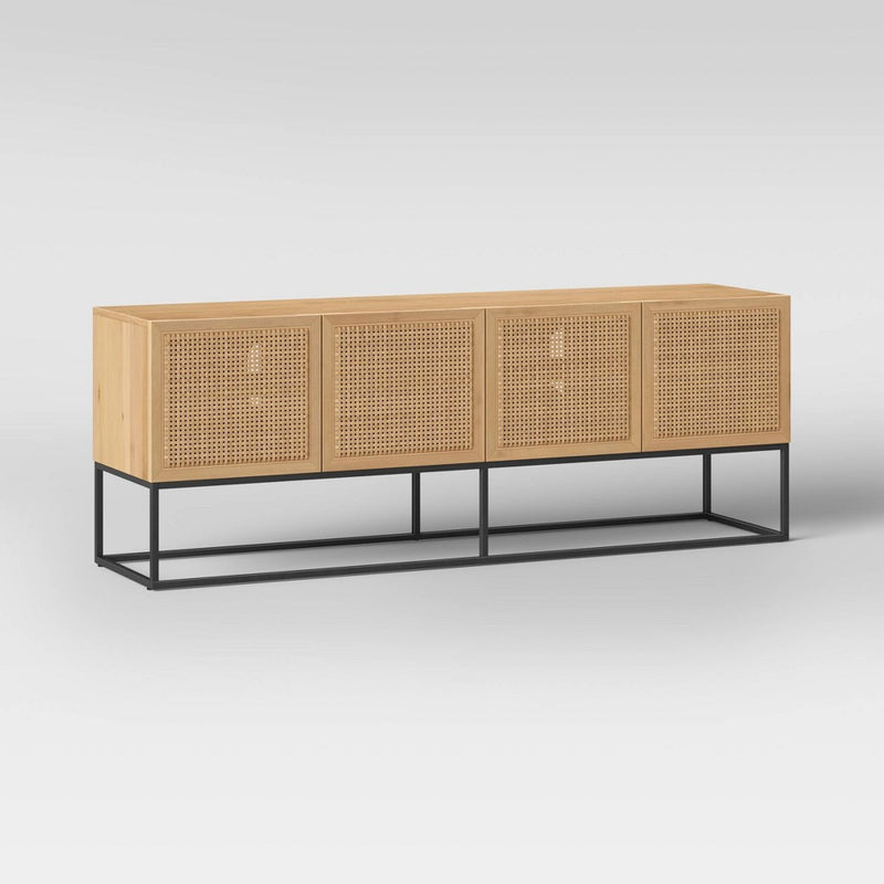 Belmar Woven TV Stand for TVs up to 60" Natural - Threshold (LOCAL PICKUP ONLY)
