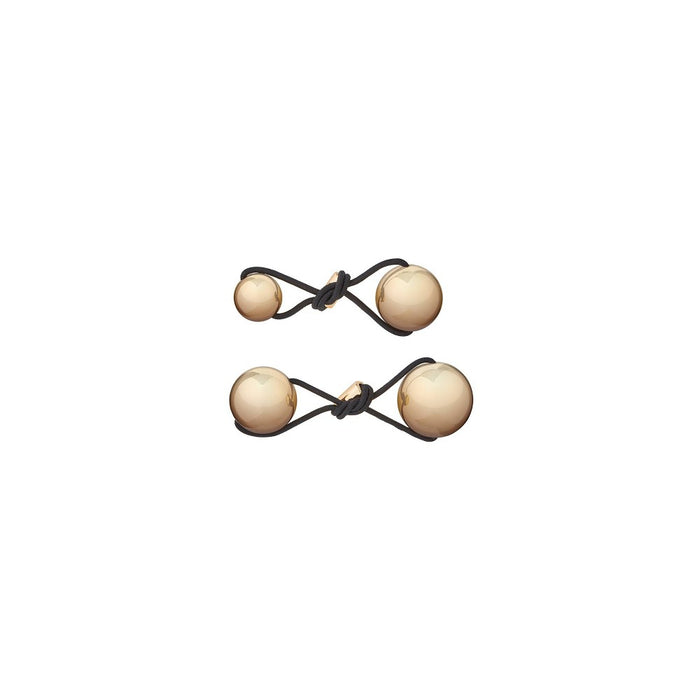 Kristin Ess The Metallic Pony Baubles Hair Elastics - 2ct