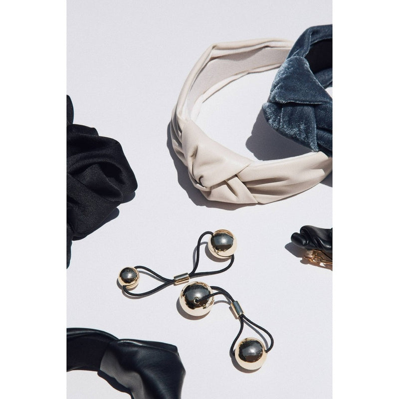 Kristin Ess The Metallic Pony Baubles Hair Elastics - 2ct