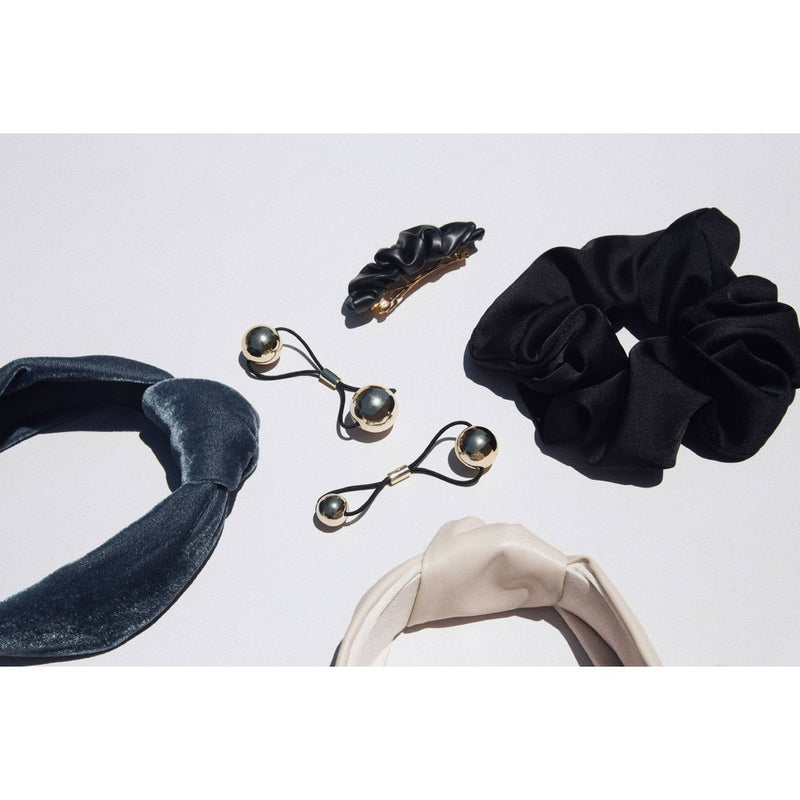 Kristin Ess The Metallic Pony Baubles Hair Elastics - 2ct