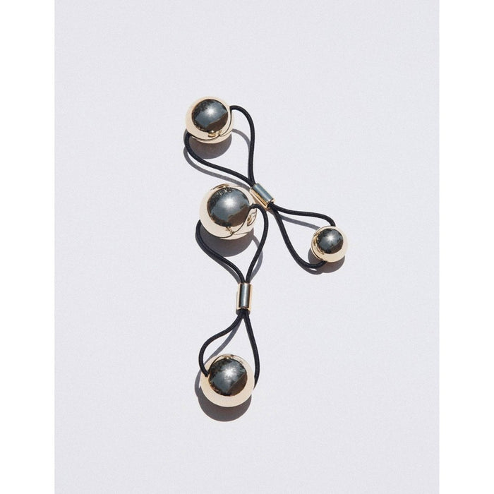 Kristin Ess The Metallic Pony Baubles Hair Elastics - 2ct