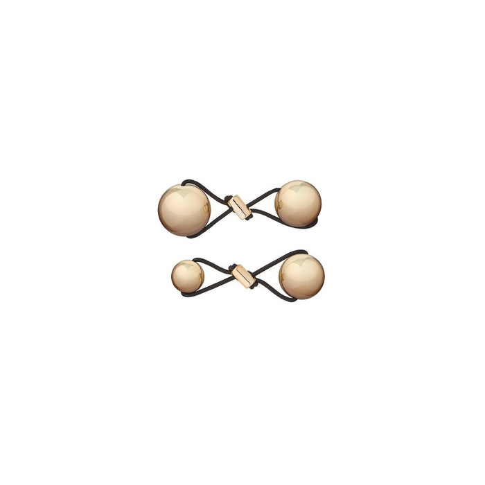Kristin Ess The Metallic Pony Baubles Hair Elastics - 2ct