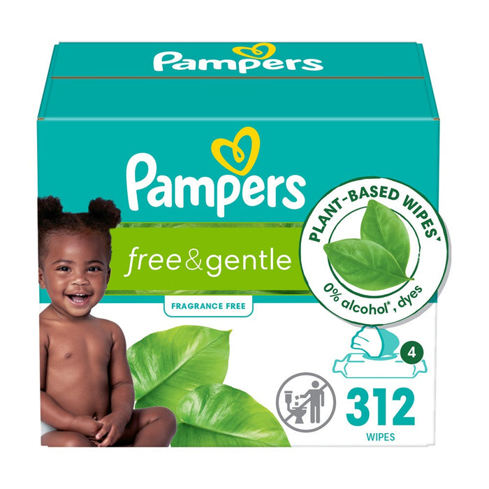 Pampers Free & Gentle Free & Gentle Baby Wipes - 312ct