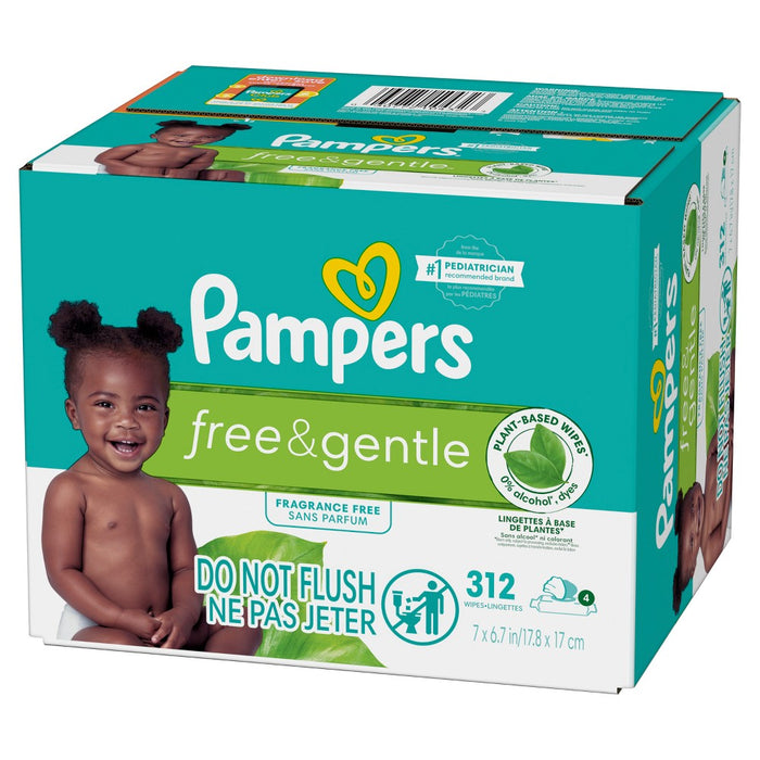 Pampers Free & Gentle Free & Gentle Baby Wipes - 312ct