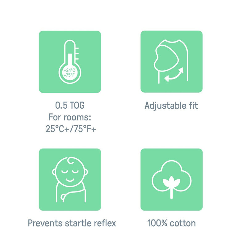 SwaddleMe Swaddle Wrap, for Ages 0-3 Months - Rainbow - 3pk
