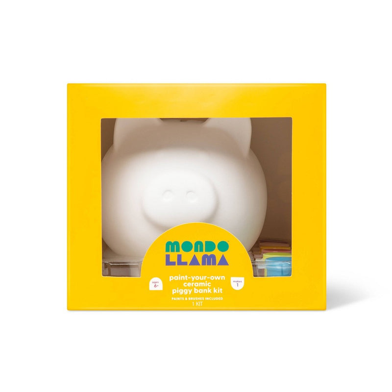 Paint-Your-Own Piggy Bank Craft Kit - Mondo Llama