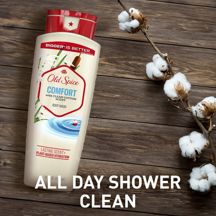 Old Spice Men's Body Wash - Comfort with Clean Cotton scent - 18 fl oz