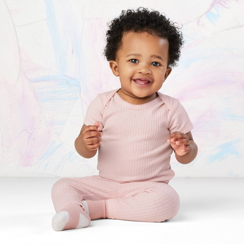 Carter's Just One You Baby Girls' 2pk Pants - Pink/Ivory 6M