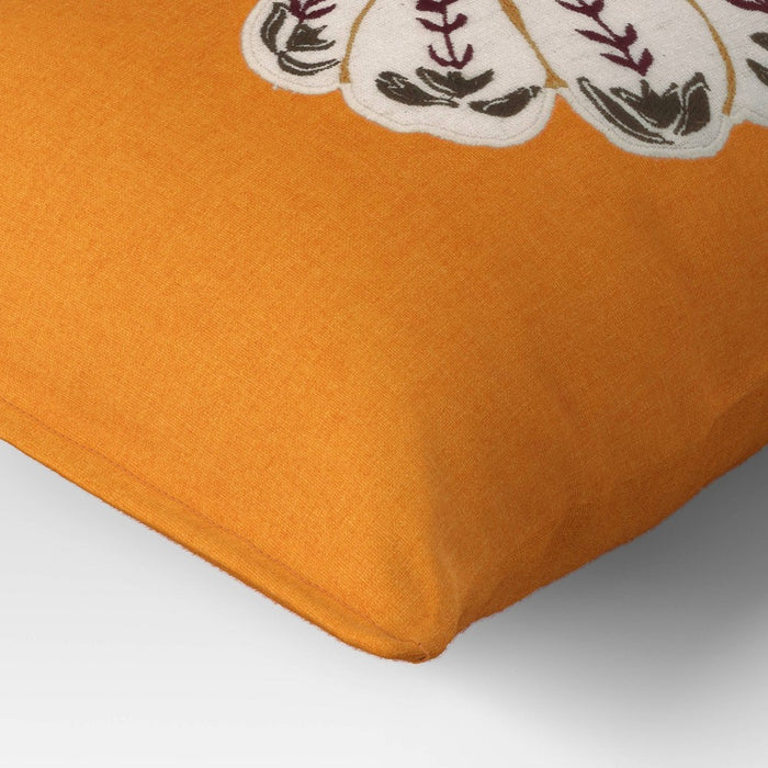 Pumpkin Pillow Lumbar Throw Pillow Gold - Threshold
