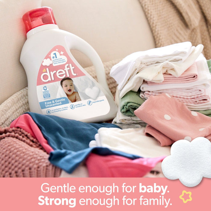 Dreft Family Friendly Unscented Liquid Baby laundry Detergent - 92 fl oz