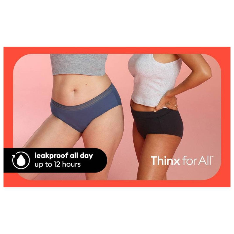 Thinx for All Women's Everyday Comfort Lace Leakproof Period Briefs - Storm 3X