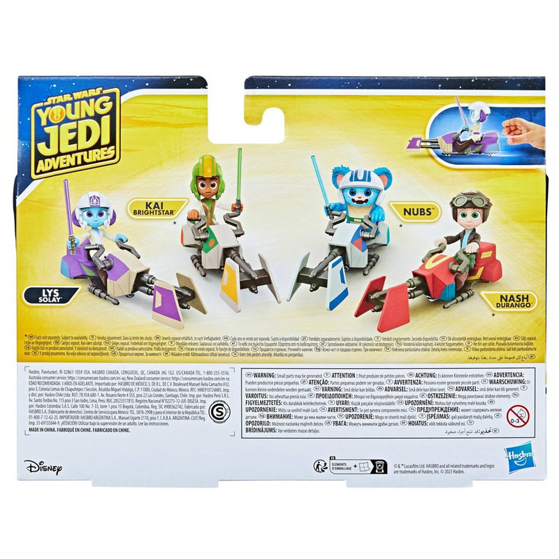 Star Wars Young Jedi Adventures Lys Solay and Speeder Bike Vehicle Set