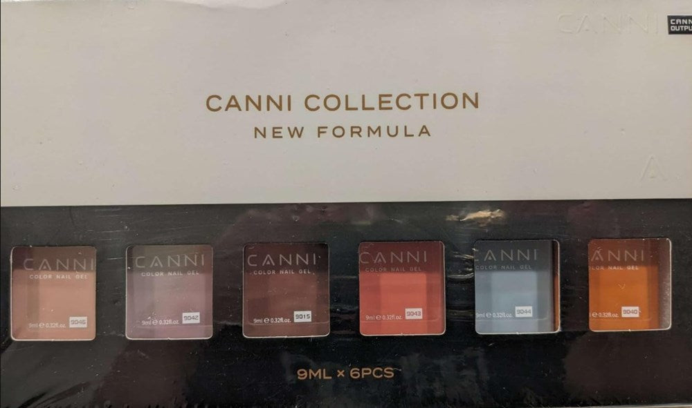 CANNI 9Ml Hema-Free Gel Nail Polish Set- 6Pcs-Soak Off LED Nail Gel Manicure Kit *ADD 3 TO YOUR CART & 1 IS FREE!*