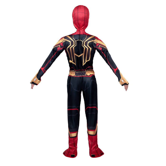 Kids' Marvel Spider-Man Light Up Halloween Costume Jumpsuit with Mask S