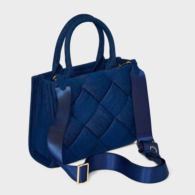 Small Boxy Tote Handbag - A New Day Bue Denim