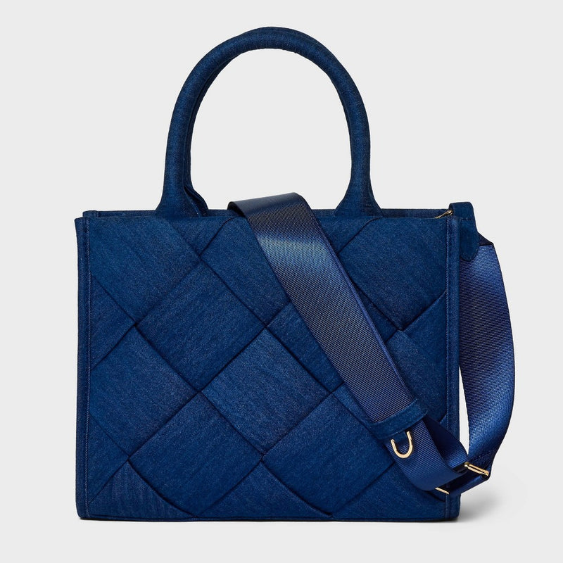 Small Boxy Tote Handbag - A New Day Bue Denim