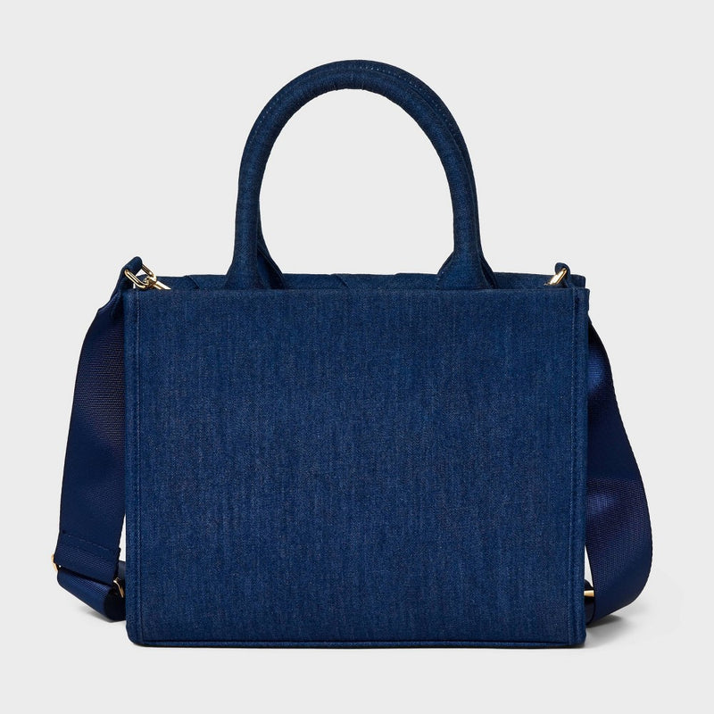 Small Boxy Tote Handbag - A New Day Bue Denim