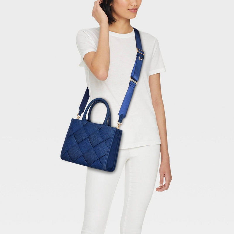 Small Boxy Tote Handbag - A New Day Bue Denim