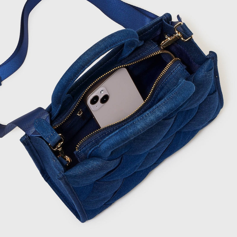 Small Boxy Tote Handbag - A New Day Bue Denim