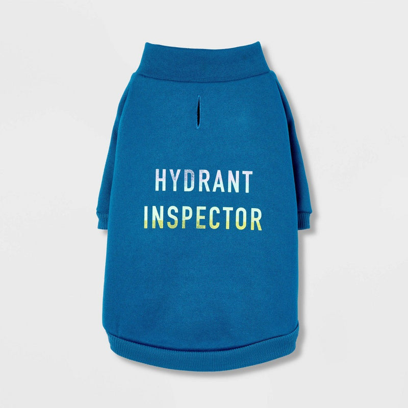 Blue Hydrant Inspector Dog Sweatshirt - XS - Boots & Barkley
