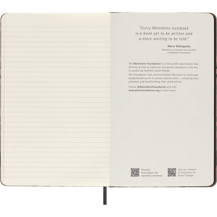 Moleskine 176 Sheet Ruled Notebook 5.12"x8.25" Sakura