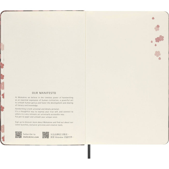 Moleskine 176 Sheet Ruled Notebook 5.12"x8.25" Sakura