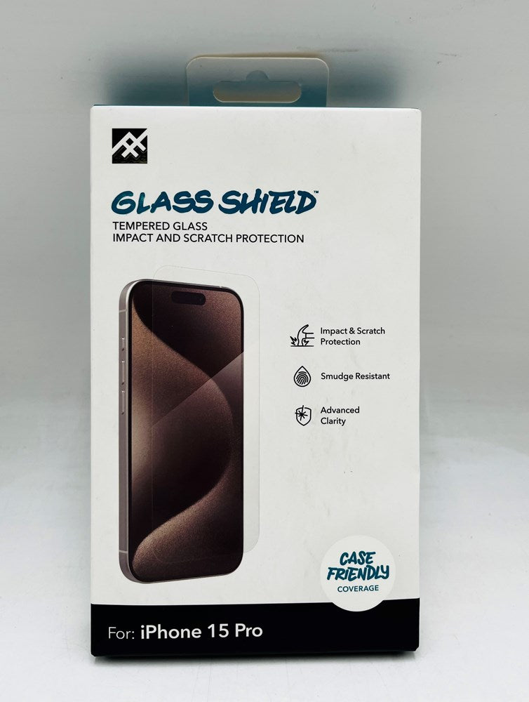 iFrogz Apple iPhone 15 Pro Glass Shield Screen Protector
