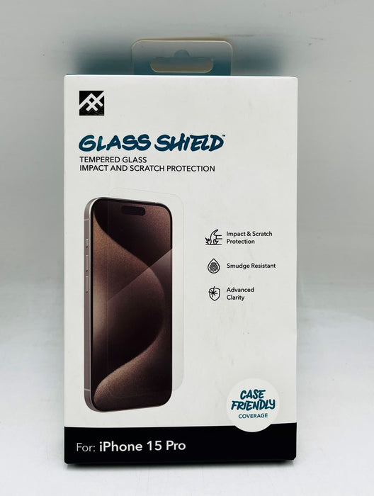 iFrogz Apple iPhone 15 Pro Glass Shield Screen Protector