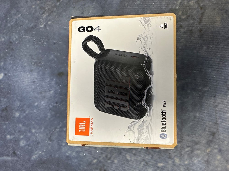 JBL Go4 Portable Bluetooth Waterproof Speaker - Black