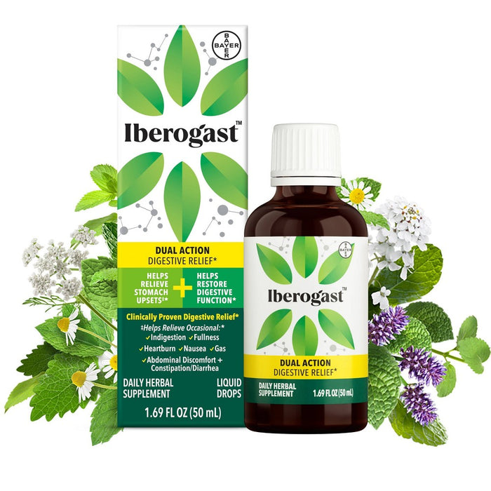 Iberogast Dual Action Digestive Relief Daily Herbal Supplements - 50ml