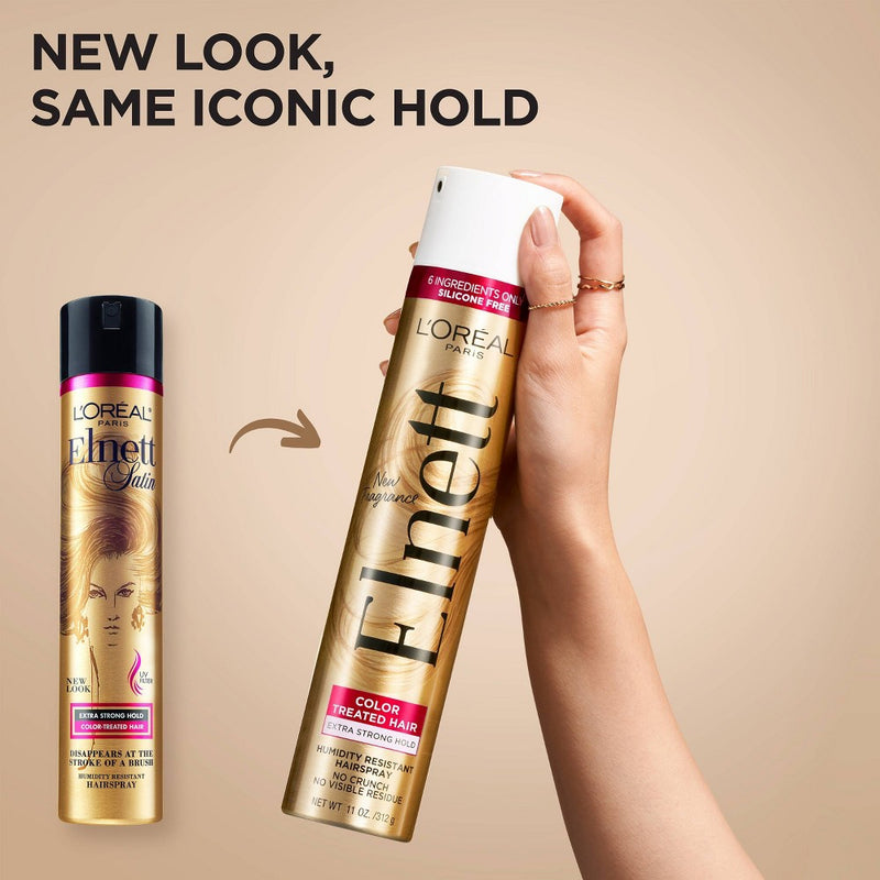 L'Oreal Paris Elnett Satin Extra Strong Hold with UV Filter Hairspray - 11oz