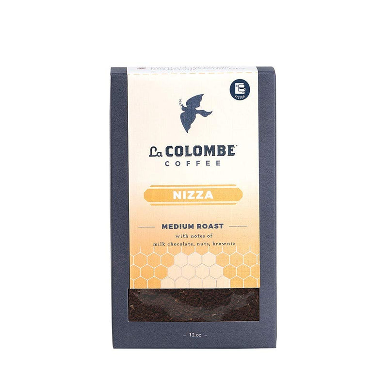 La Colombe Nizza Medium Roast Drip Grind Ground Coffee - 12 Ounce, 1 Pack - Notes Of Milk Chocolate, Nuts & Browniewith A Honey-Sweet Roasted Nuttiness (Packaging May Vary)