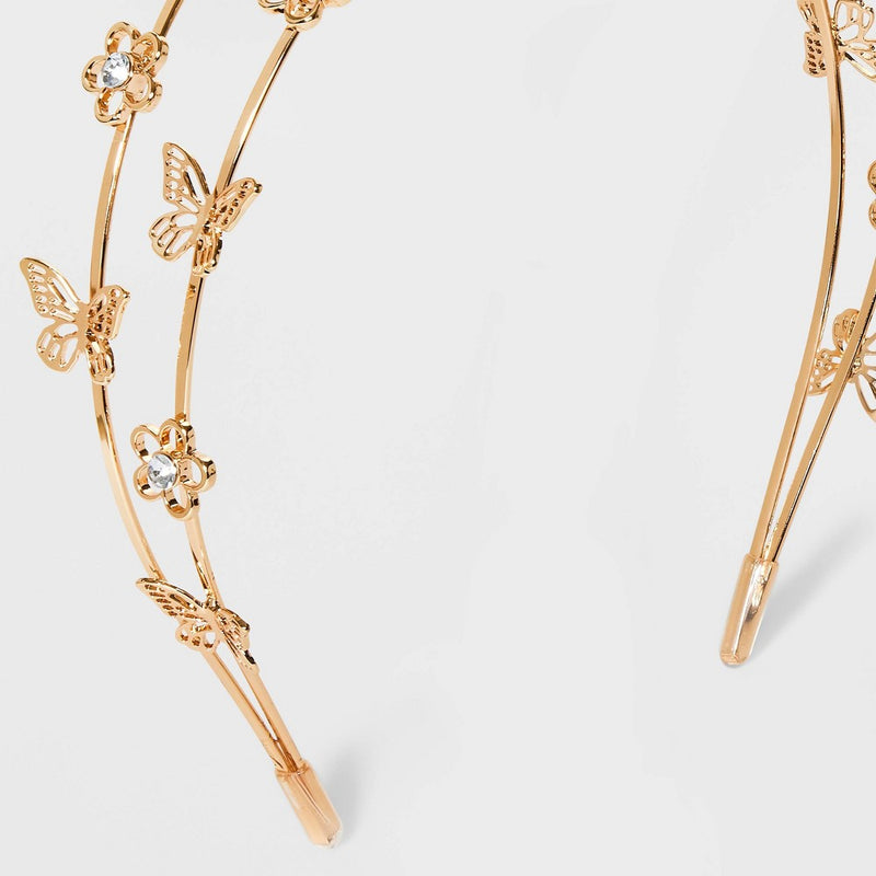 Girls' Butterfly Headband - art class Gold