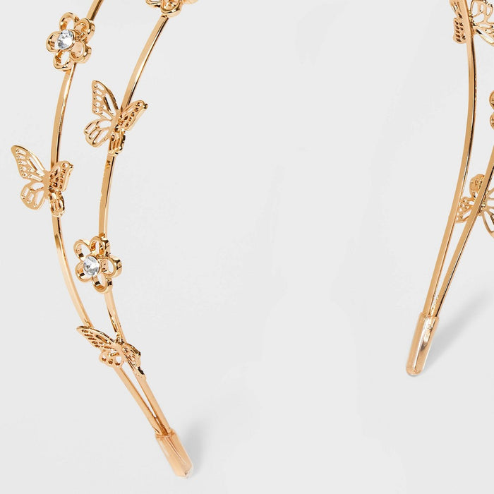 Girls' Butterfly Headband - art class Gold