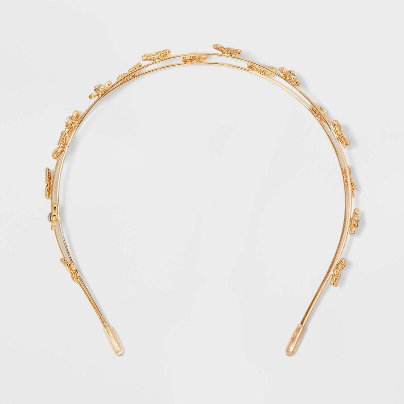 Girls' Butterfly Headband - art class Gold