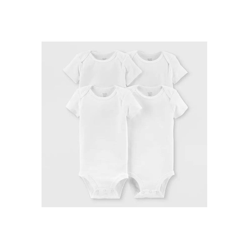 Carter's Just One You Baby 4pk Short Sleeve Bodysuit - White 3M