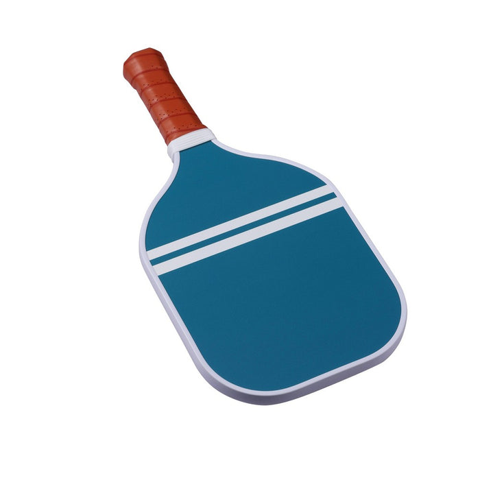 Double Sided Pickleball Paddle - Mint Gingham/Blue Stripe