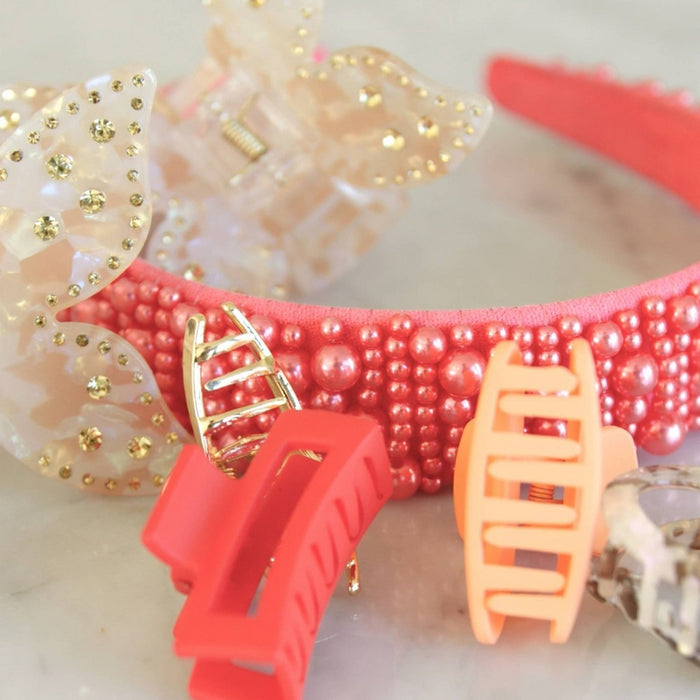 scunci be-u-tiful Bead Embellished Headband - Coral