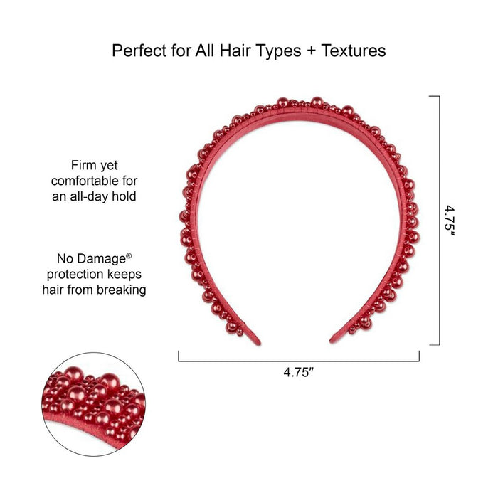 scunci be-u-tiful Bead Embellished Headband - Coral