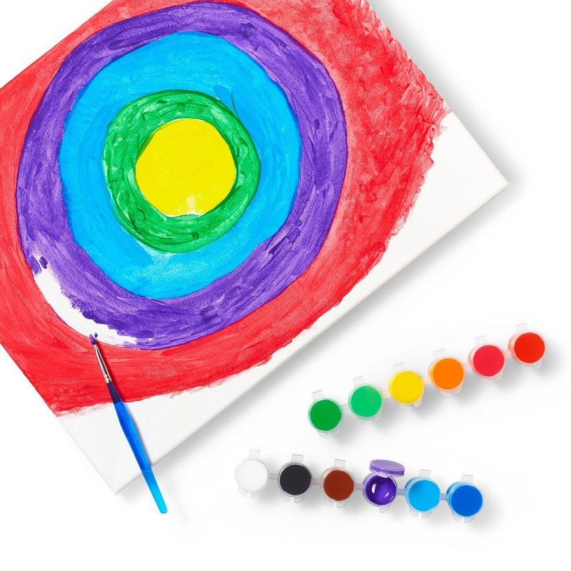 12ct Washable Tempera Paint Set with Paintbrush - Mondo Llama