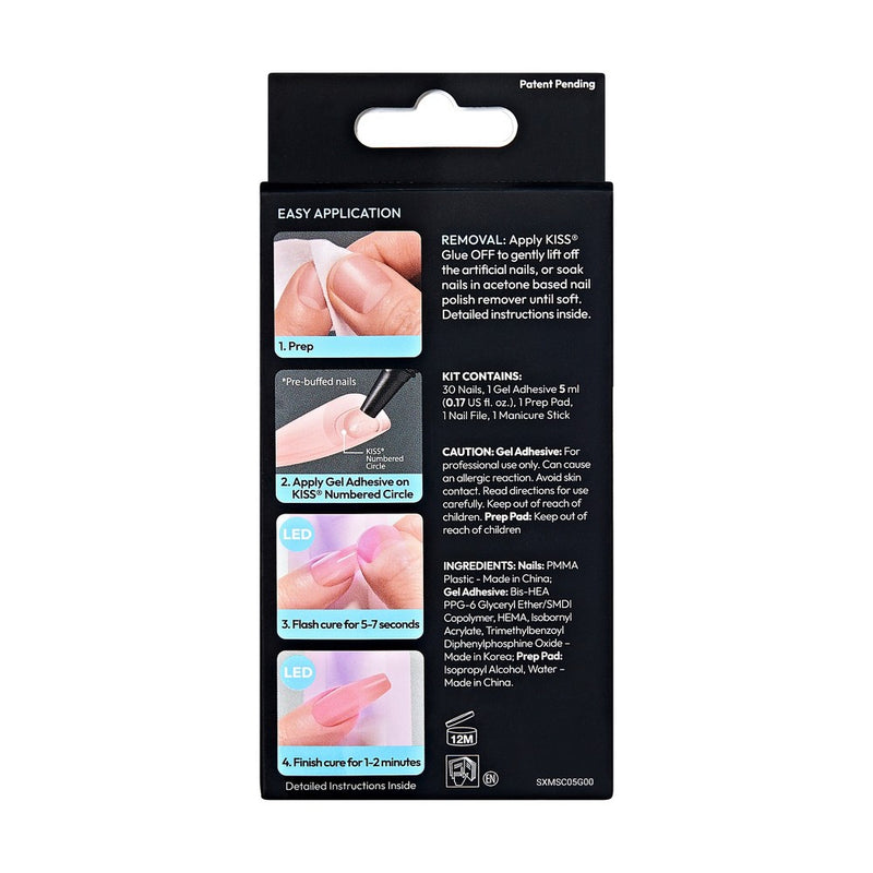 KISS Products Salon X-tend Fake Nails - Me Like U - 34ct